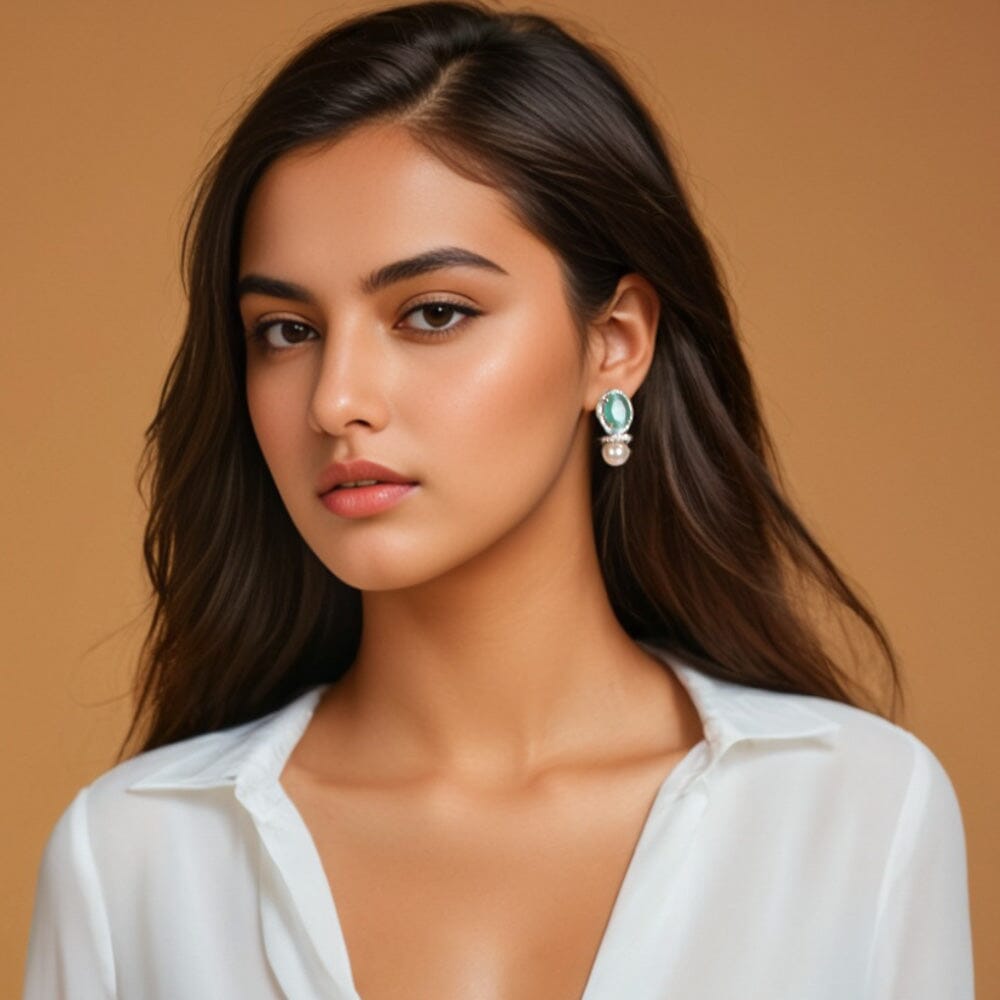 Mint Drop Earrings - Minima Collection