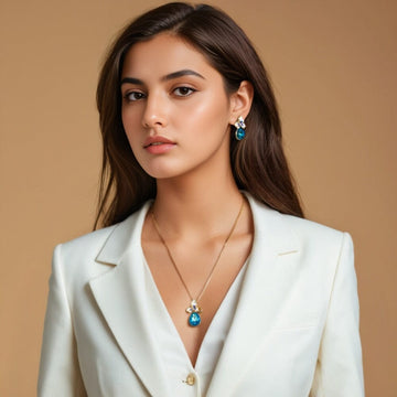 Miranda Pendant Set - Blue - Minima Collection