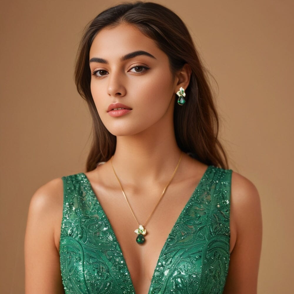 Miranda Pendant Set - Green - Minima Collection