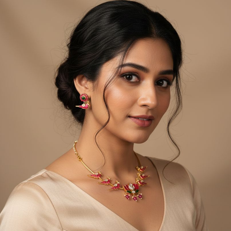 Mohini Necklace Set - Nature Collection