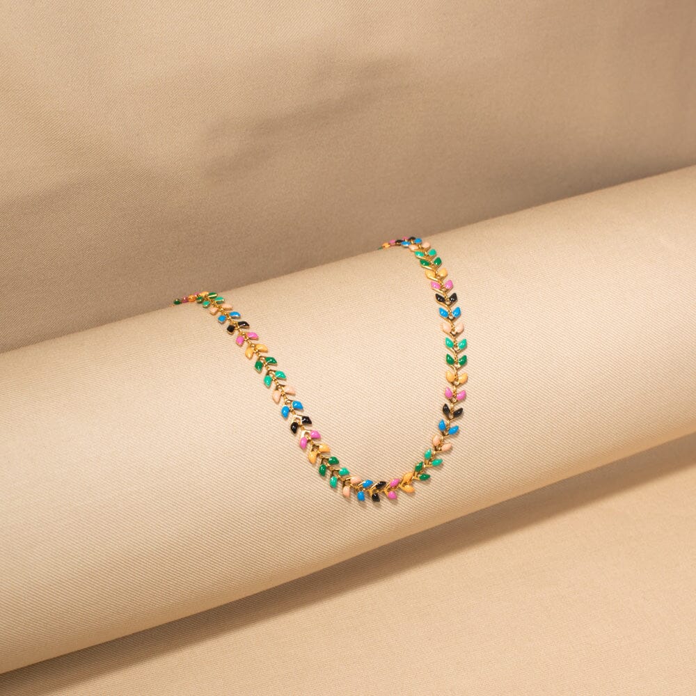 Multicolor Chain Necklace-Minima Collection
