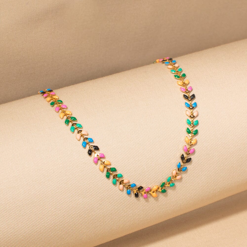 Multicolor Chain Necklace-Minima Collection