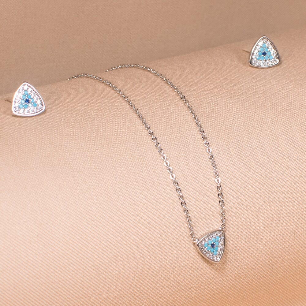 Myla Evil Eye Pendant Set -Minima Collection