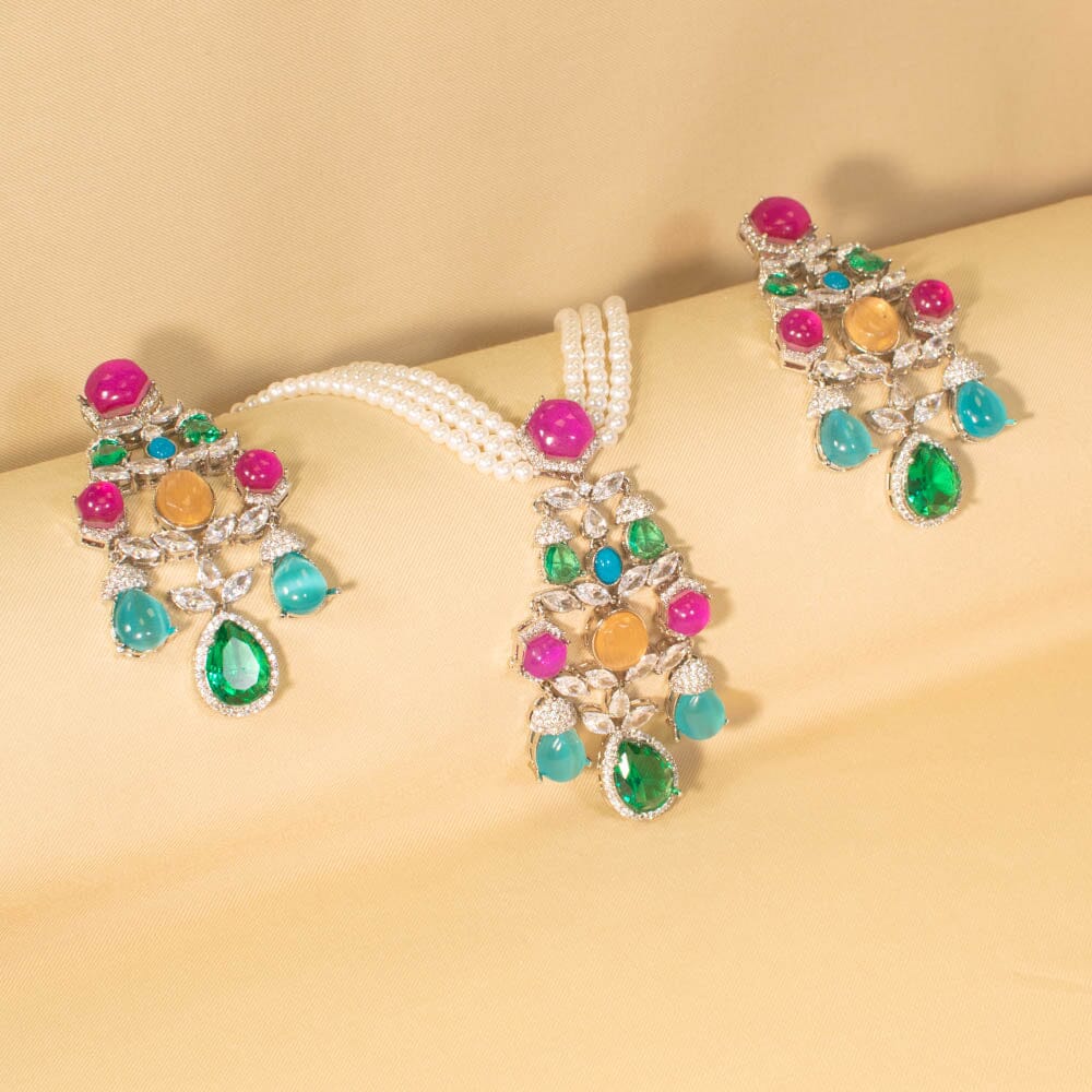 Mystara Luxury Necklace Set - Pratha Collection