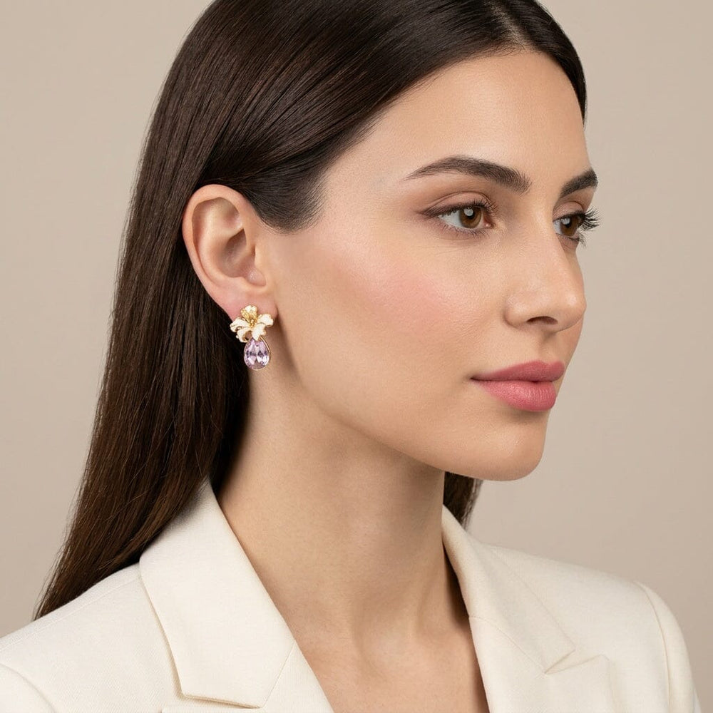 Nerina Earrings - Lavender