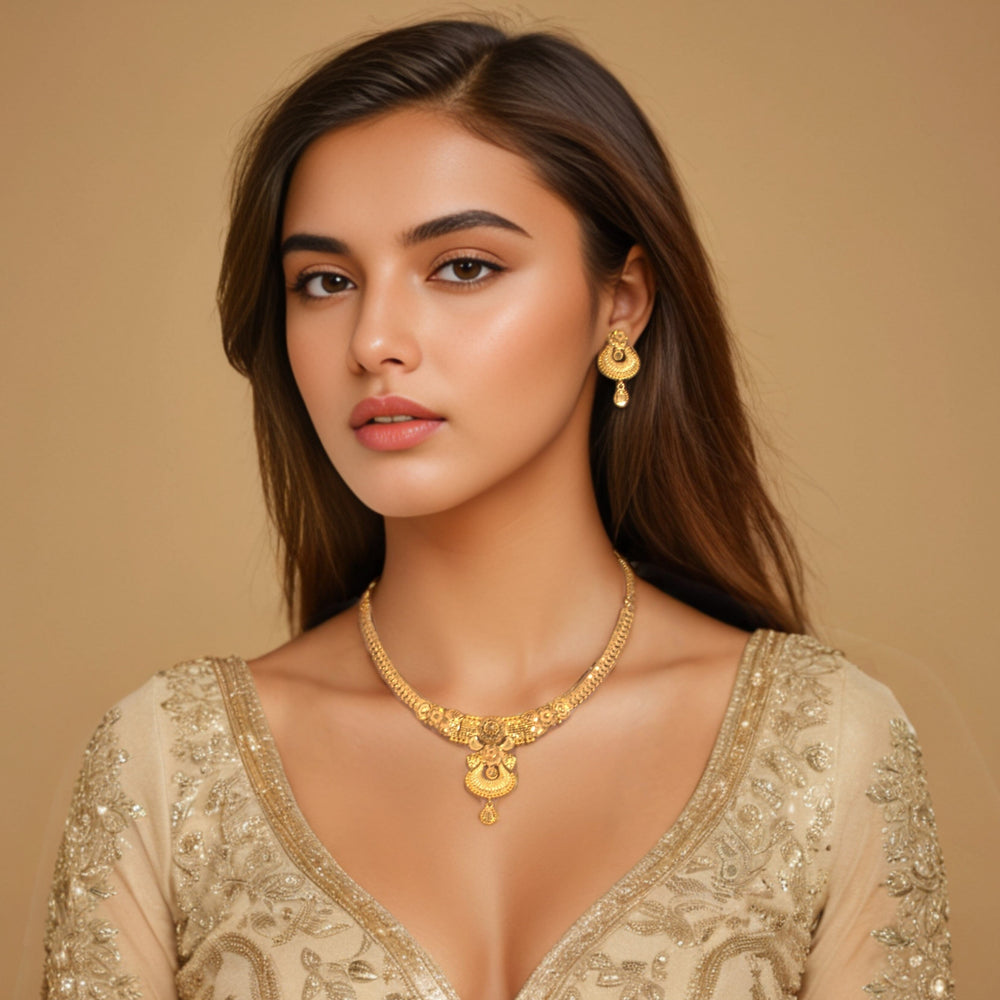 Niyati Gold Replica Necklace Set - Alankar Collection