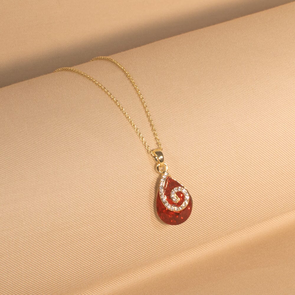 Nora Pendant Set - Red- Minina Collection