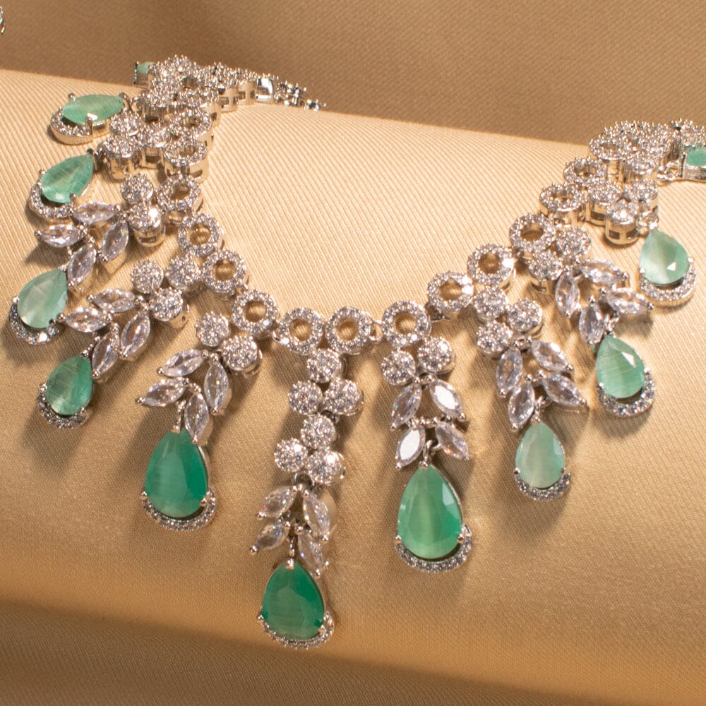 Pashmina Luxury Necklace Set - Mint