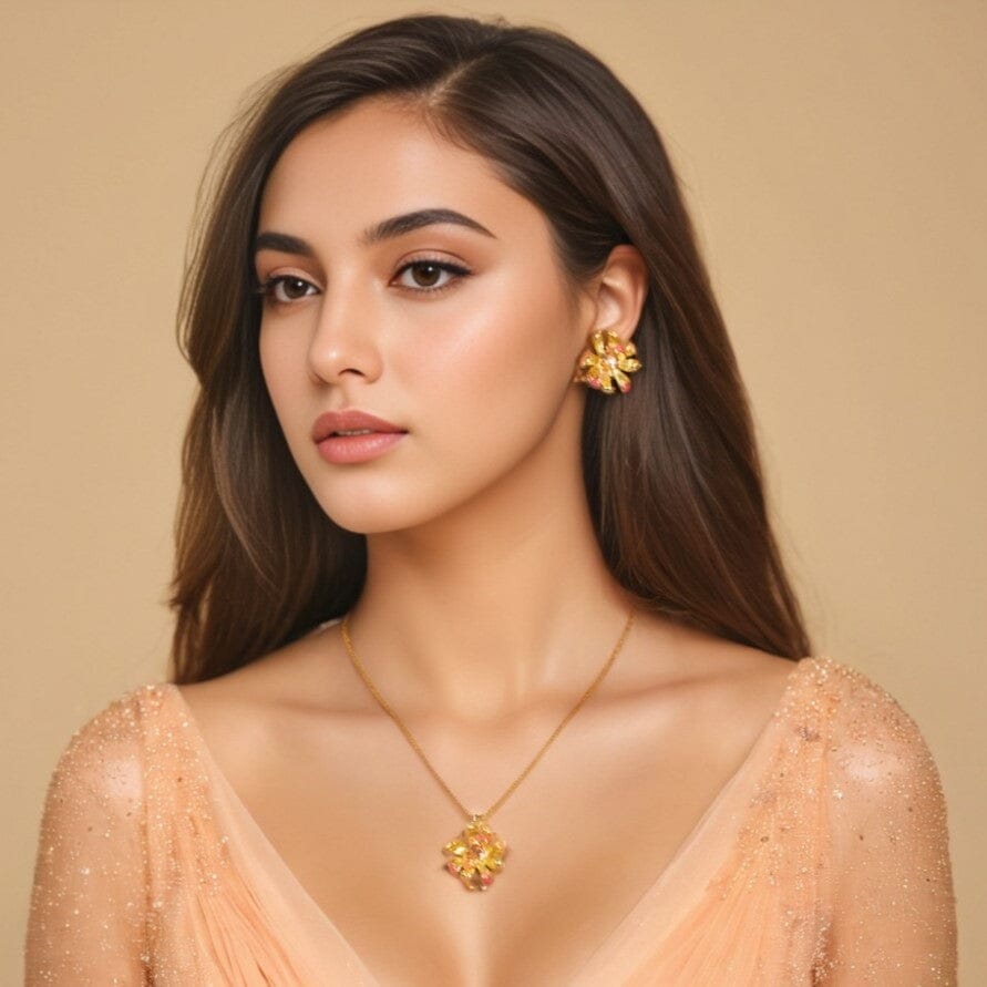 Peach Pendant Set - Nature Collection