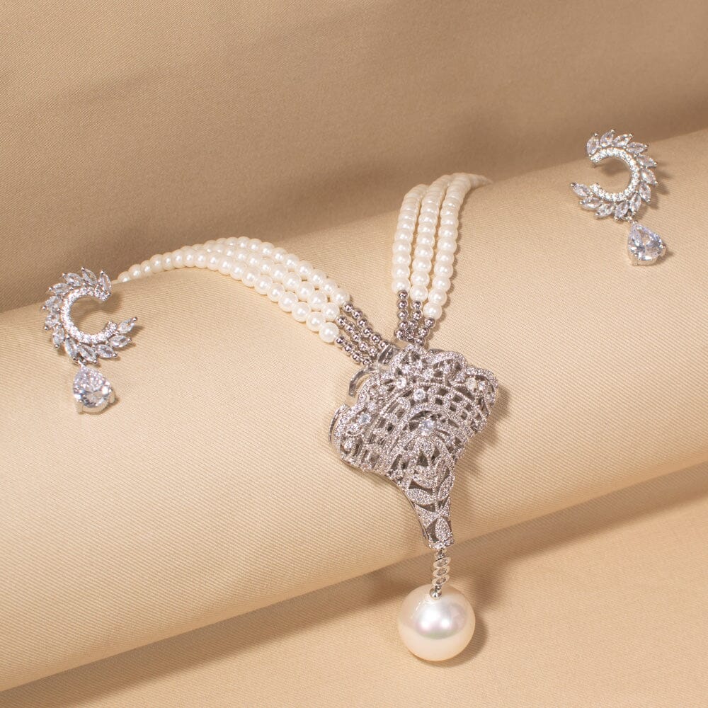 Pearl Monarch Necklace Set