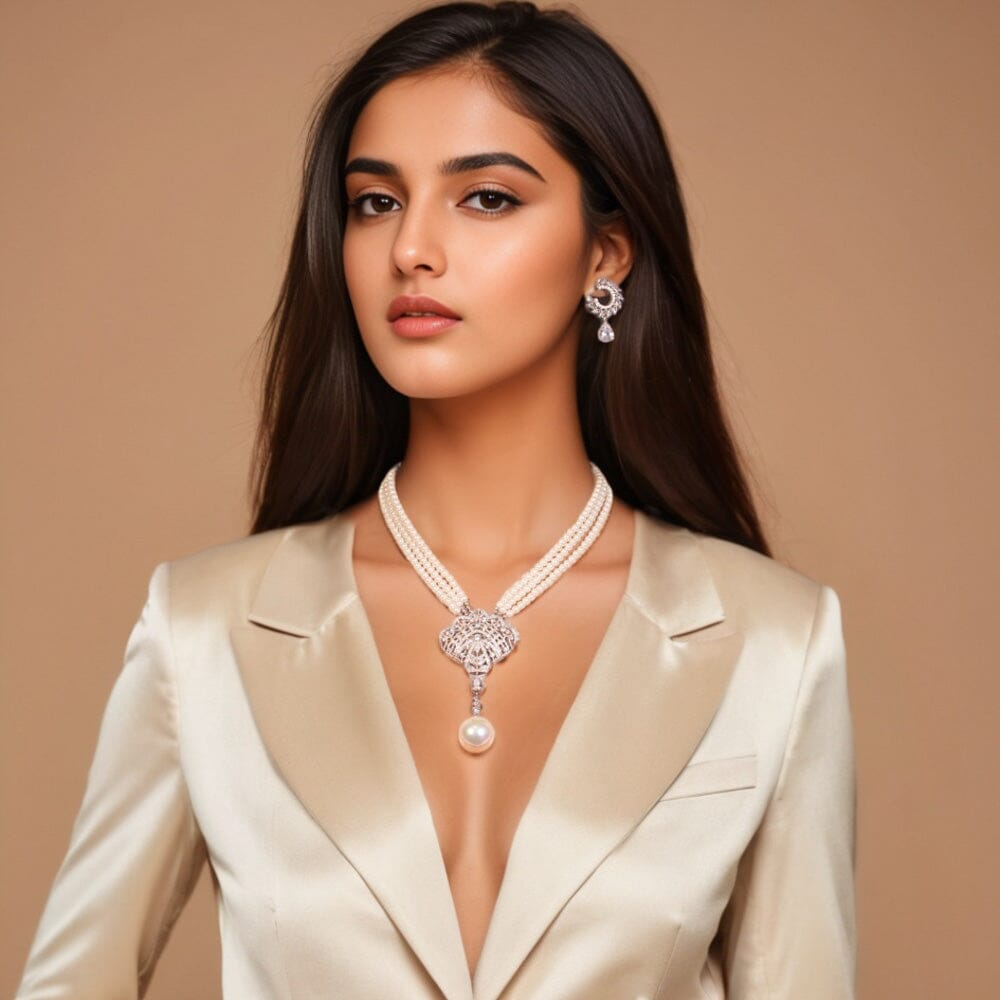 Pearl Monarch Necklace Set