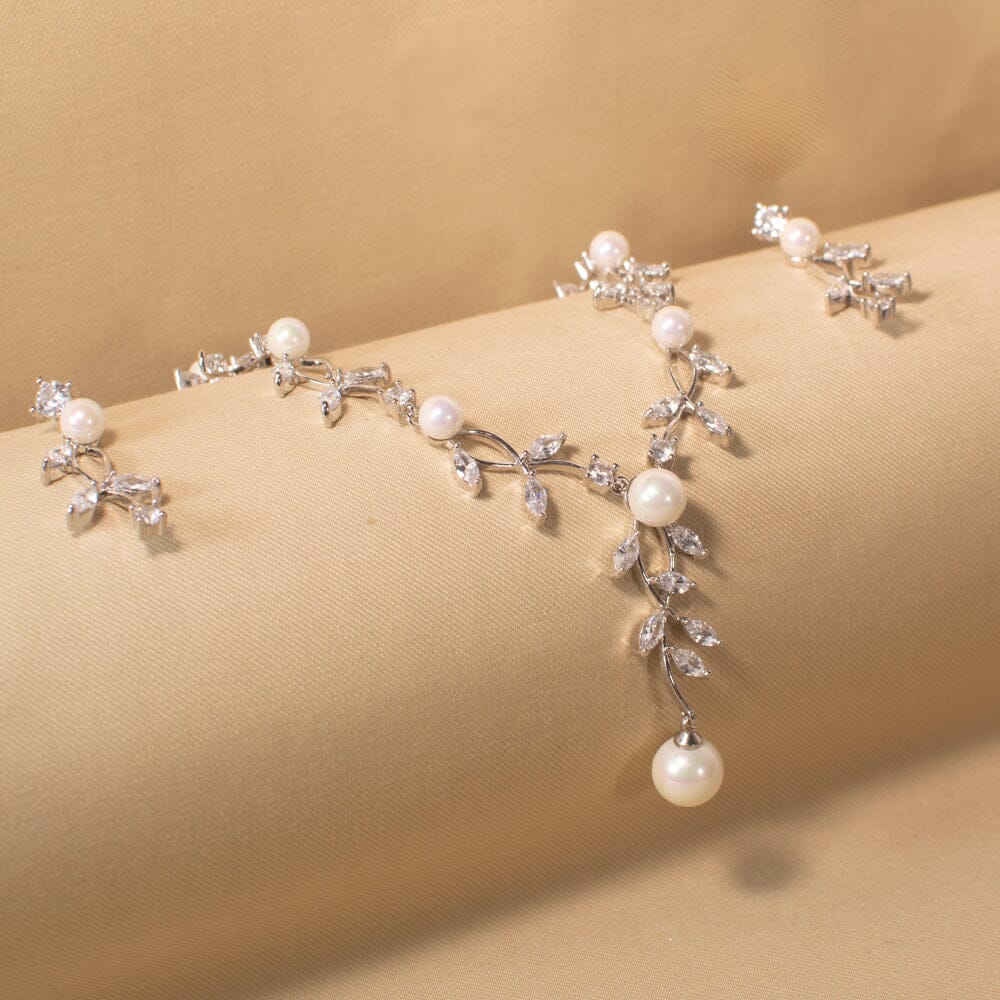 Pearl Tendrils Necklace Set
