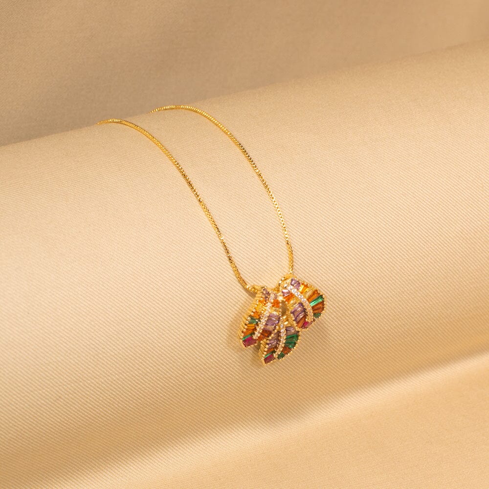 Petal Burst Pendant Set - Raksha Bandhan Collection