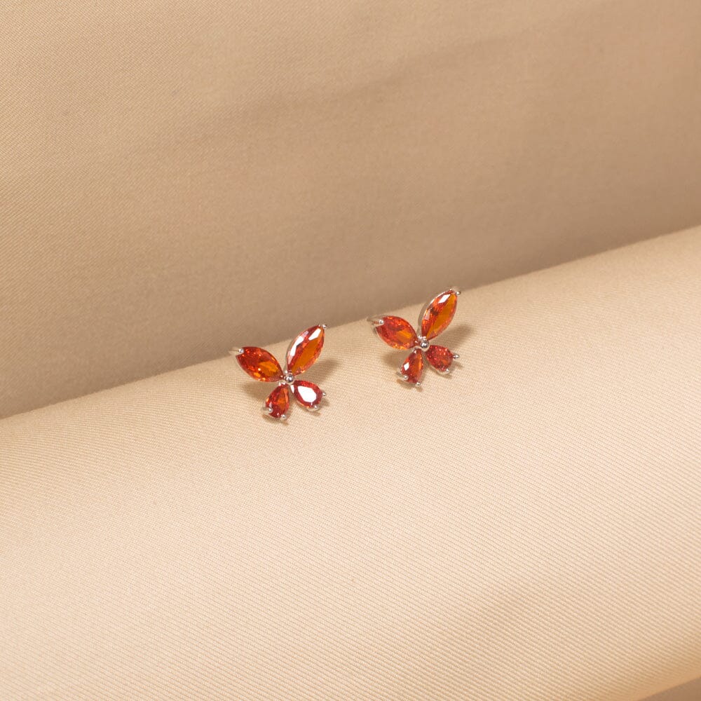 Petal Pendant Set-Red-Minima Collection