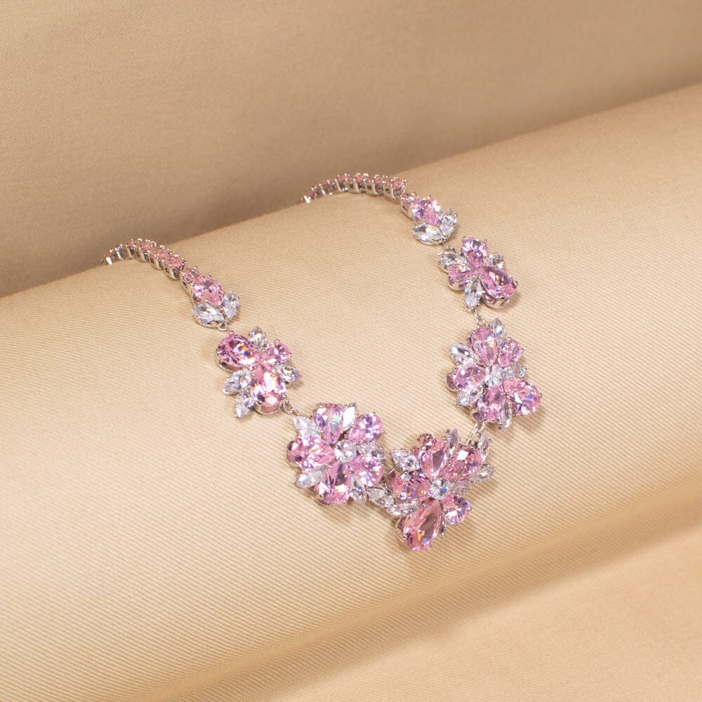 Pink Elegance Necklace Set-Glitterati Collection
