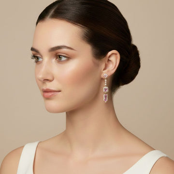 Pink Geometric Drops