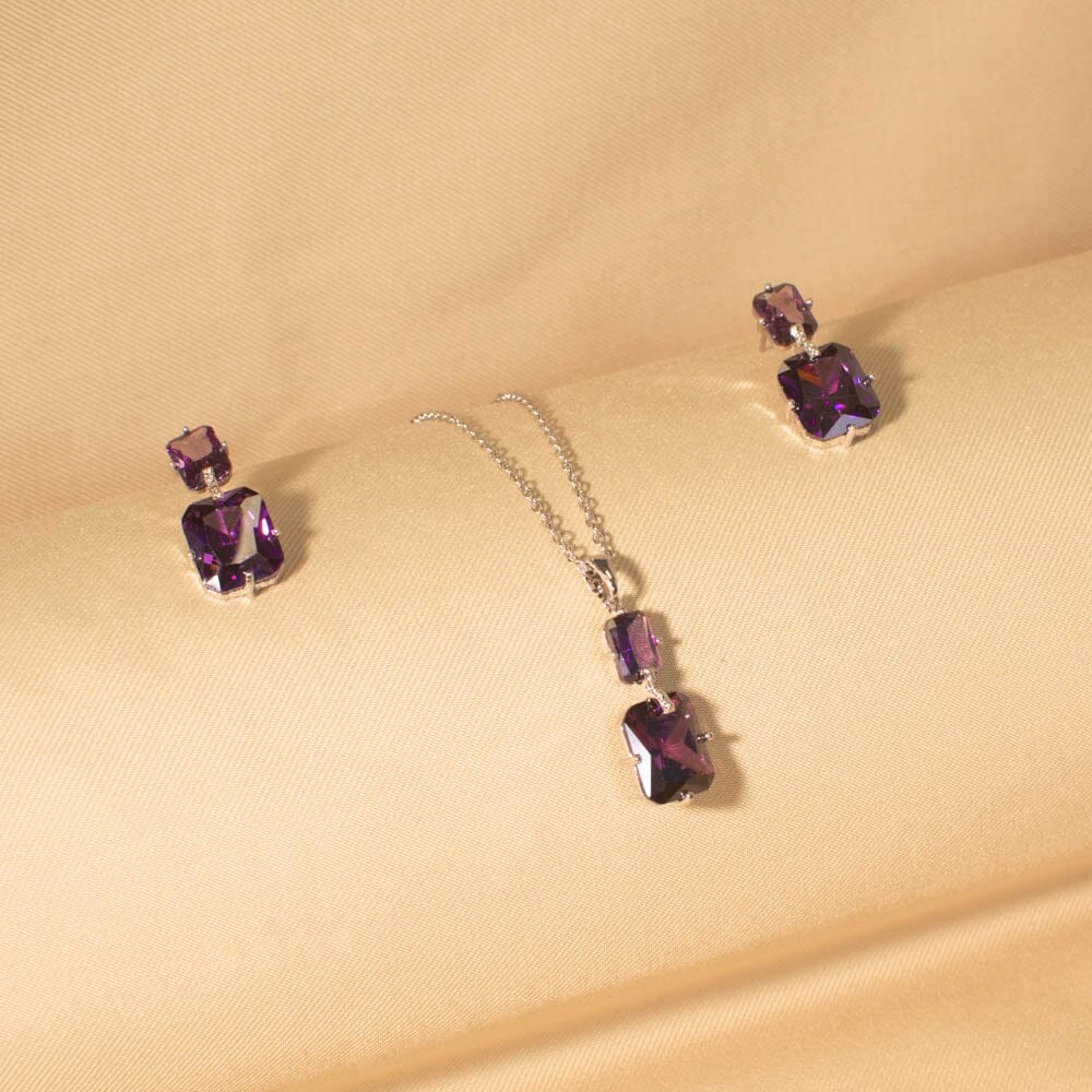 Purple Love Pendant Set - Minima Collection