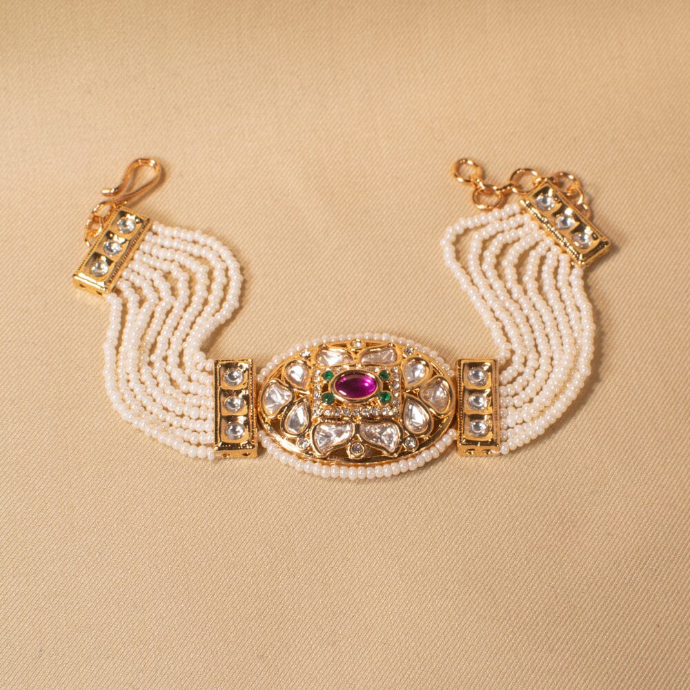 Raadhika Pearl Bracelet - Pratha Collection