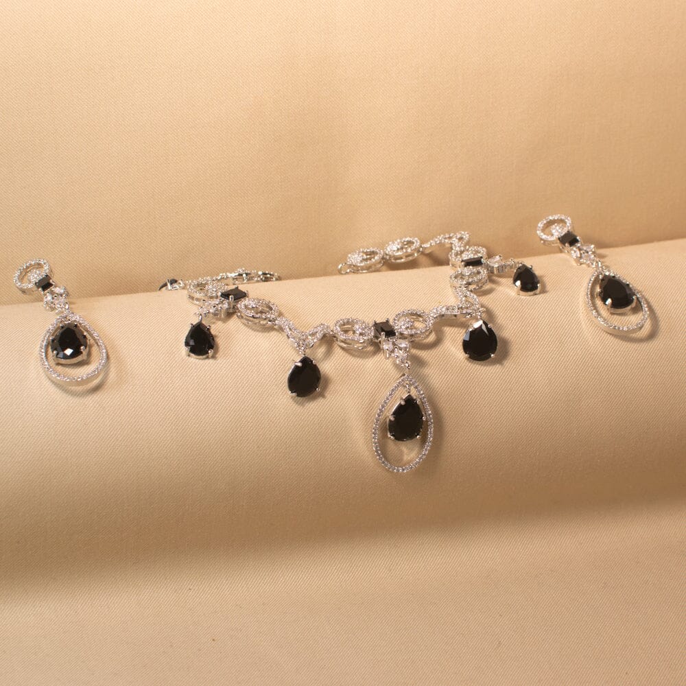Raasha Necklace Set - Black