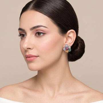 Rainbow Blossom Earrings