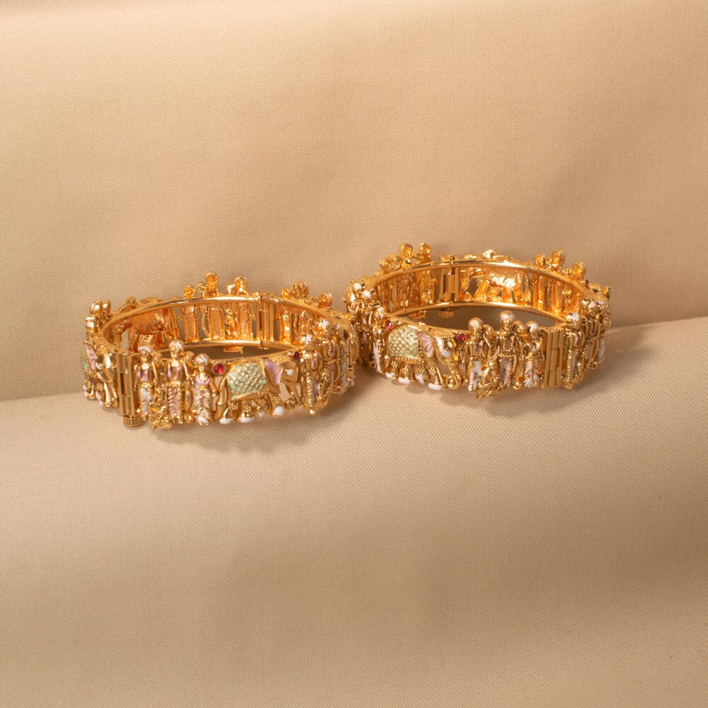 Ramnavmi Rajwadi Openable Kada - Pratha Collection