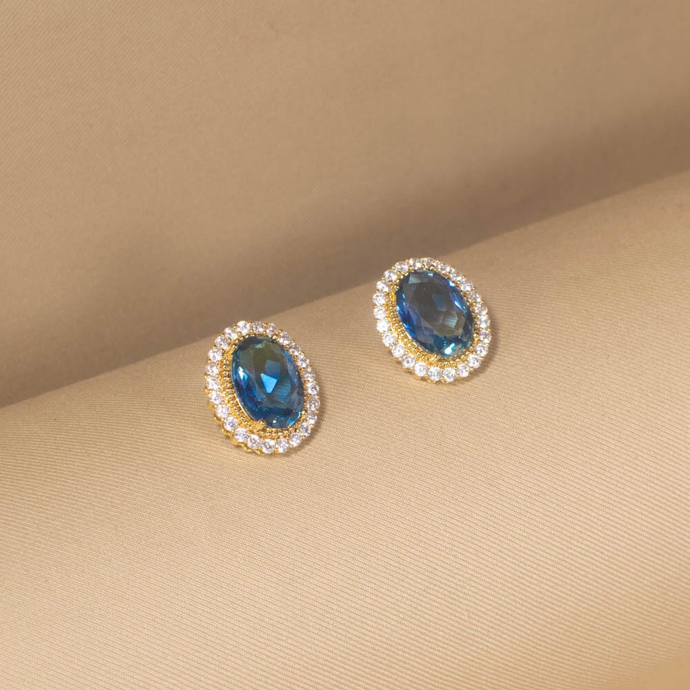 Ramona Blue Pendant Set -Glitterati Collection