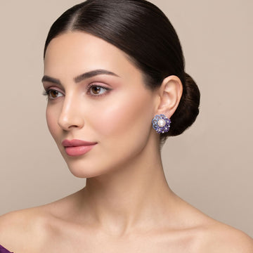 Regal Iris Swirl Studs