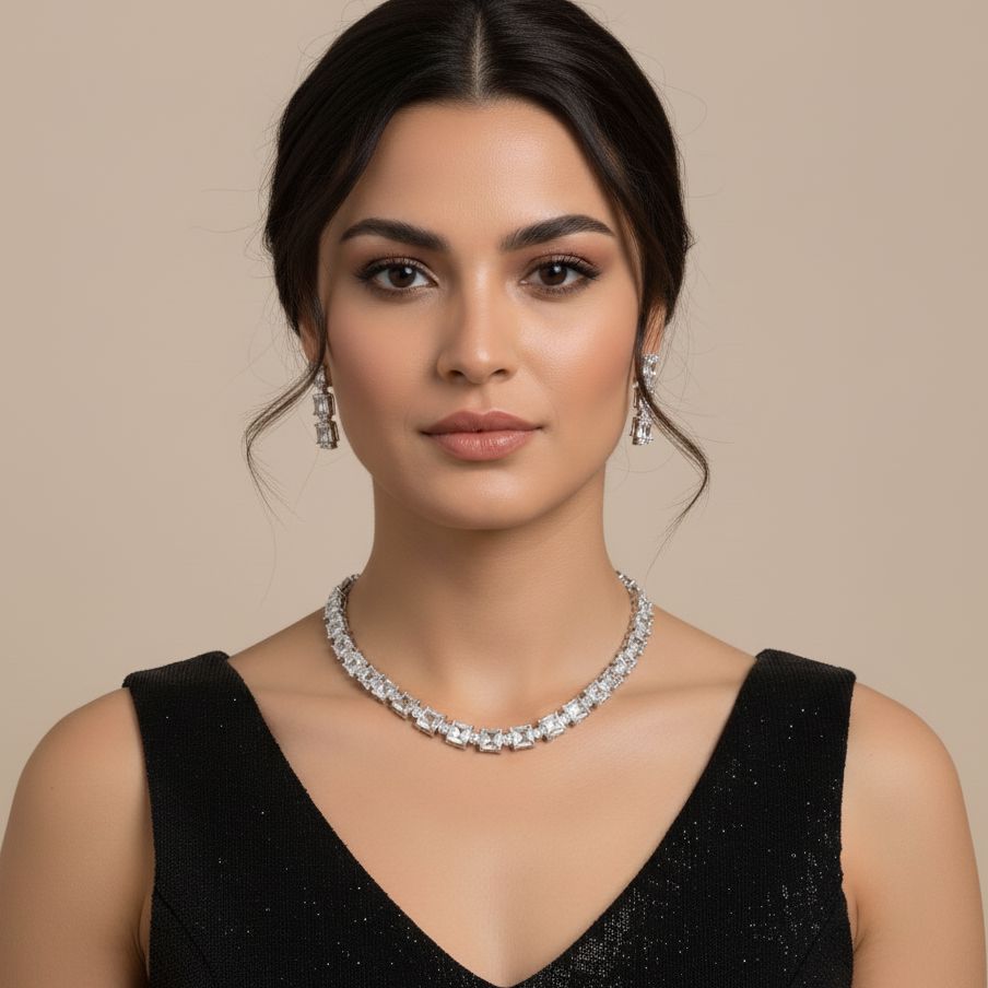 Regalia Luxury Necklace Set - Glitterati Collection