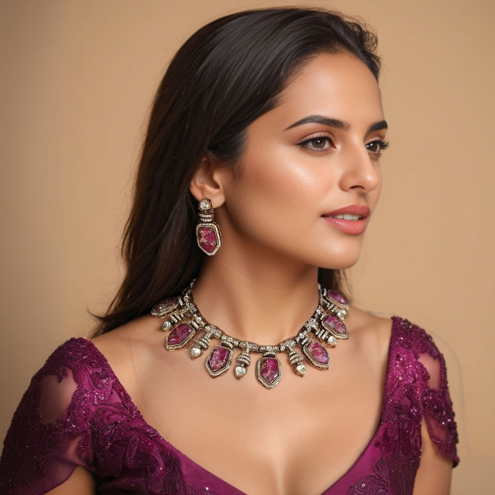 Reshma Gulabi Neclace Set