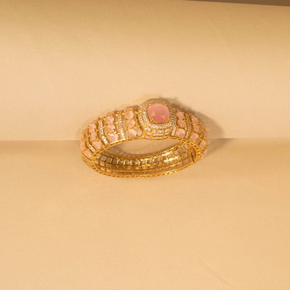 Roohani Openable Kada - Pink - Pratha Collection