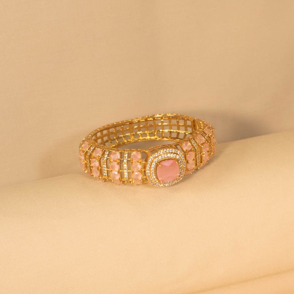 Roohani Openable Kada - Pink - Pratha Collection
