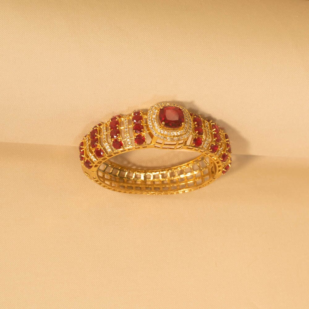 Roohani Openable Kada - Red - Pratha Collection