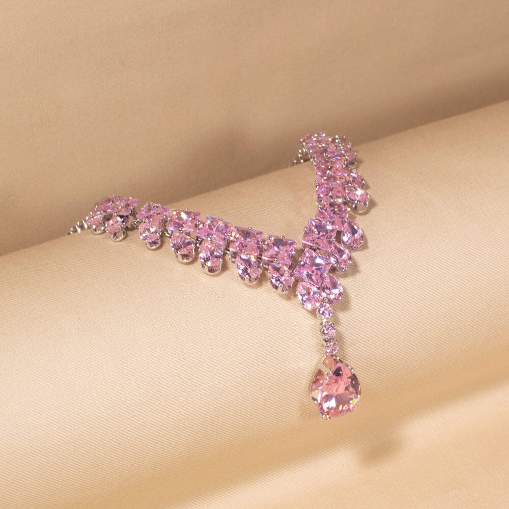 Rose Allure Necklace Set-Glitterati Collection