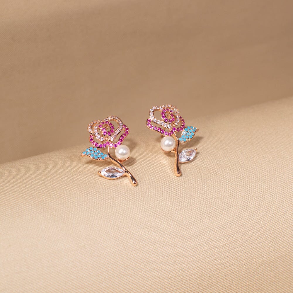 Rosebud Whisper Studs - Nature Collection