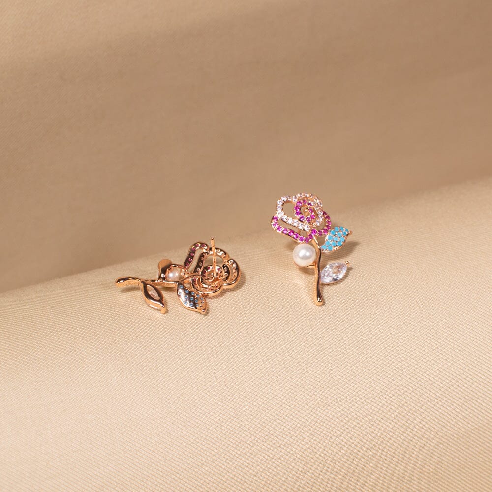 Rosebud Whisper Studs - Nature Collection