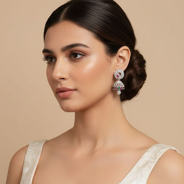 Roshi Crystal Jhumkis