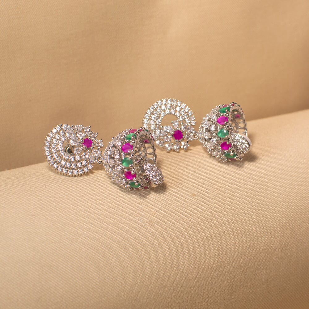 Roshi Crystal Jhumkis