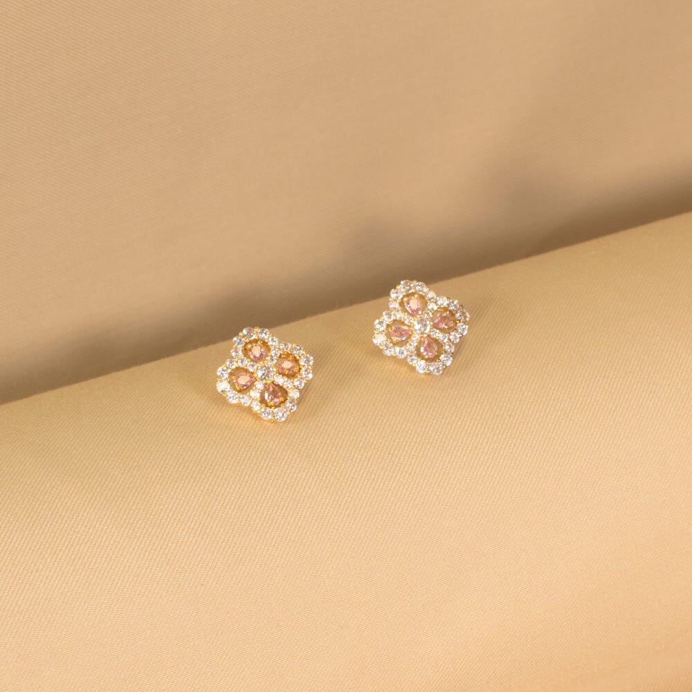 Rosy Clover Pendant Set - Glitterati Collection