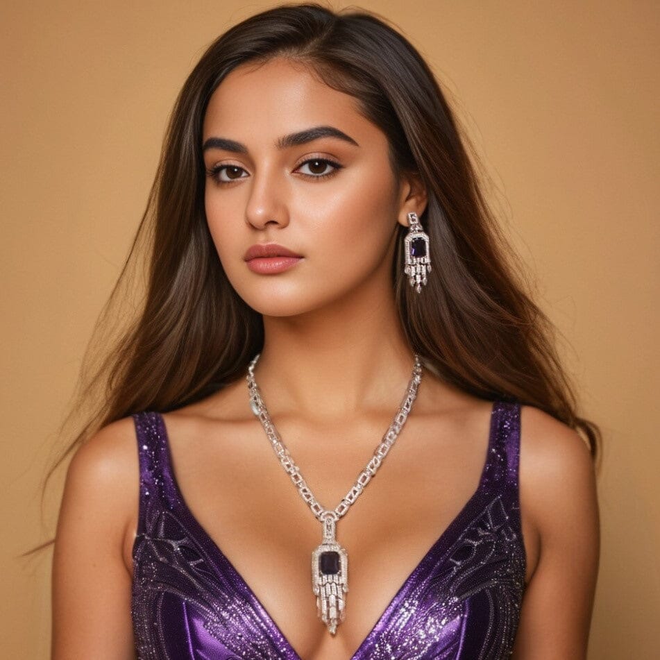 Royal Purple Necklace Set