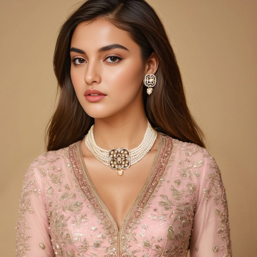 Ruhani Necklace Set- Pratha Collection