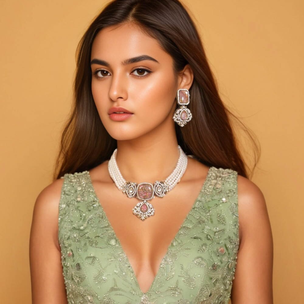 Ruhaniya Necklace Set - Pratha Collection