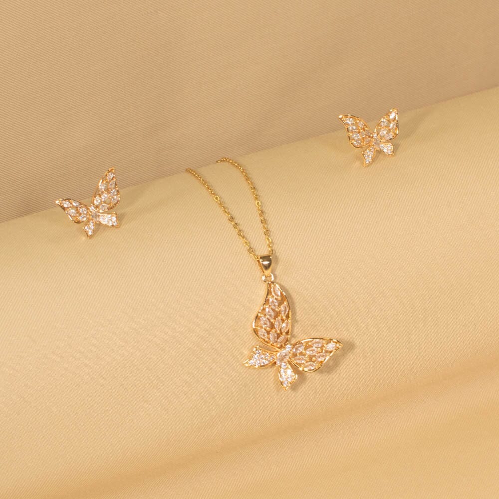 Sacred Garden Pendant Set - Pink - Minima Collection