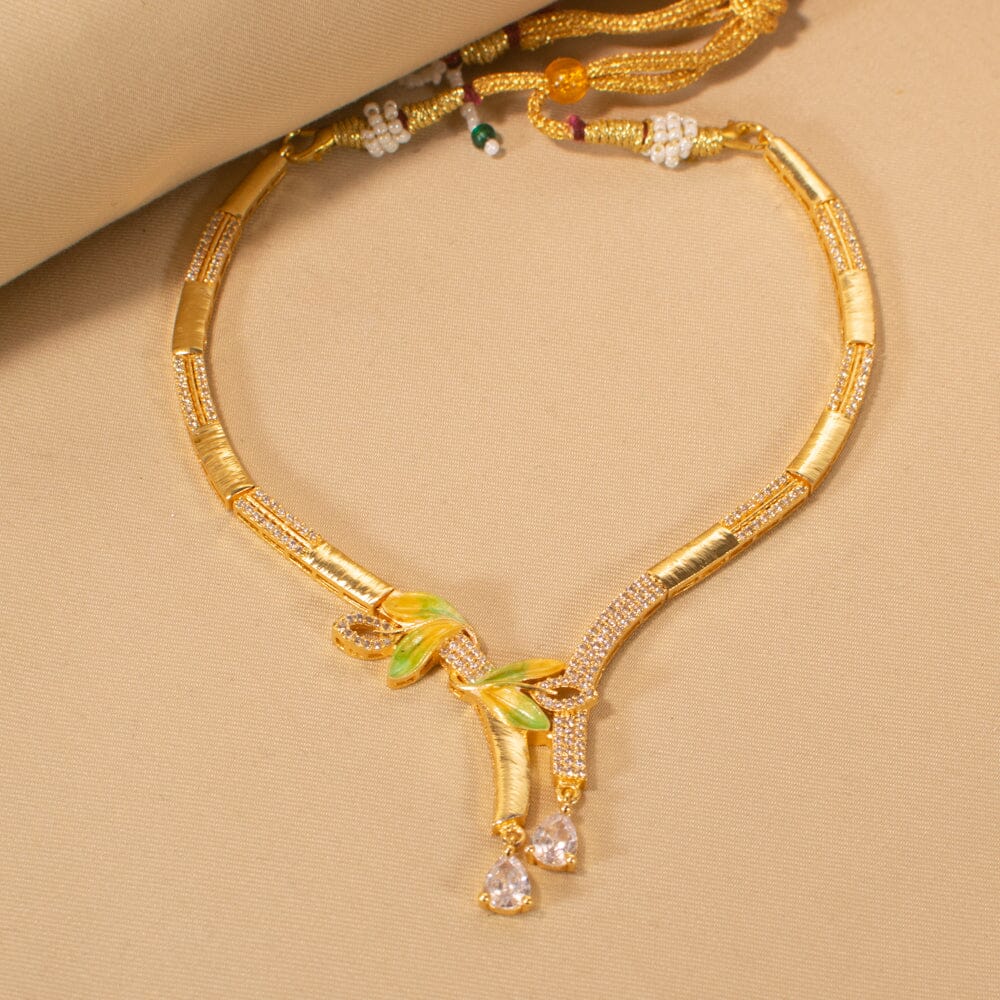 Saili Necklace Set - Yellow