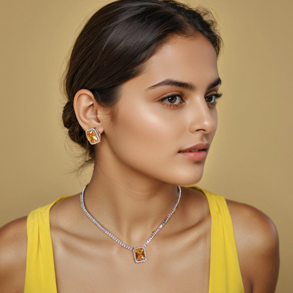 Sally Yellow Pendant Set