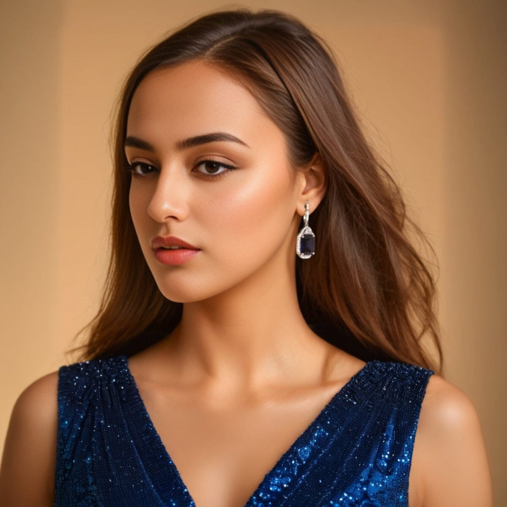 Sapphire Blue Earrings