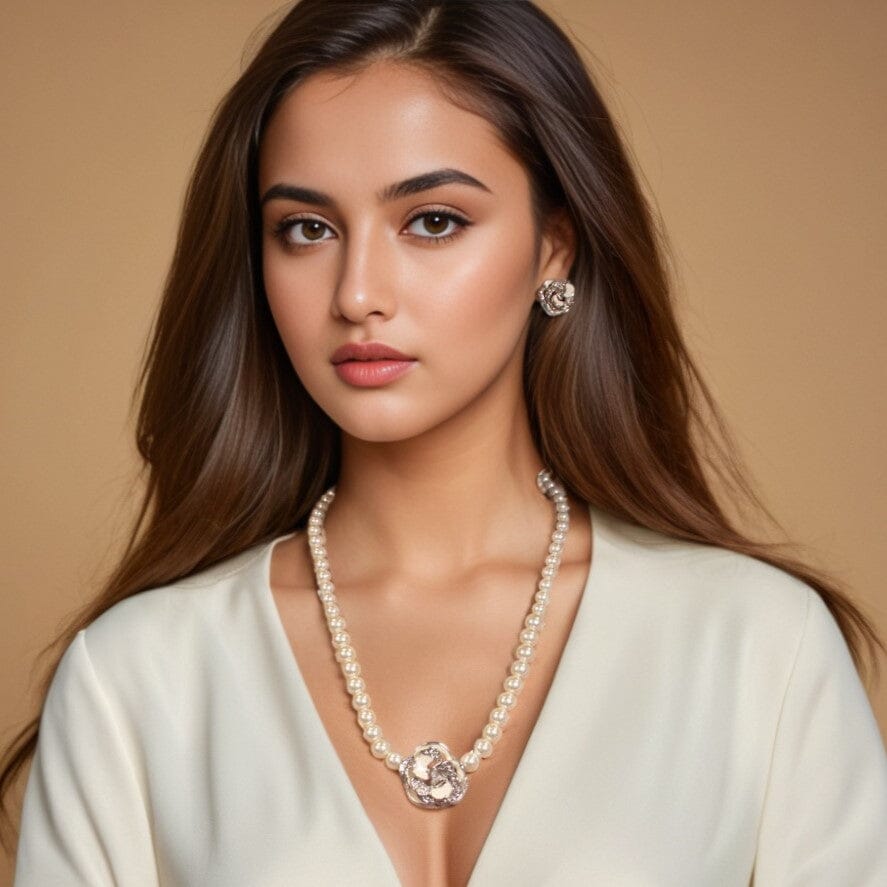 Saraah Pearl Necklace Set