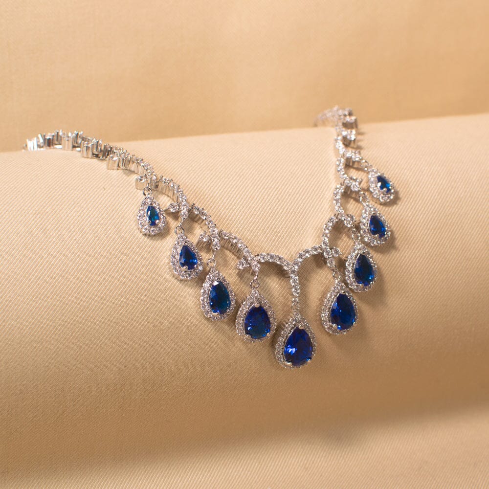 Seher Necklace Set - Blue