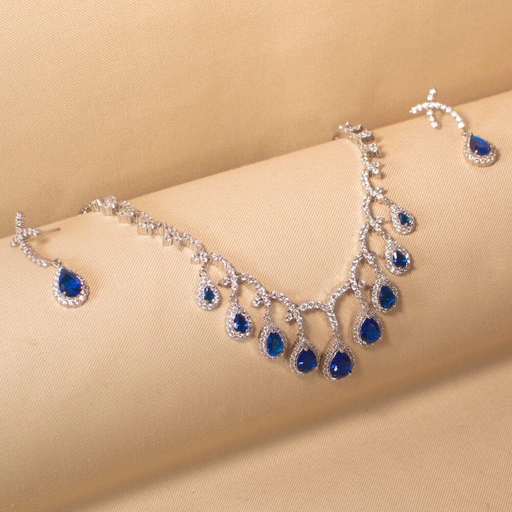 Seher Necklace Set - Blue