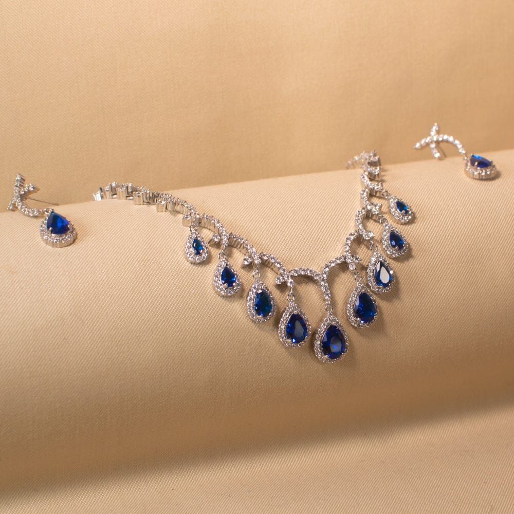 Seher Necklace Set - Blue