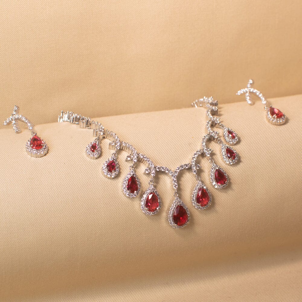 Seher Necklace Set - Pink